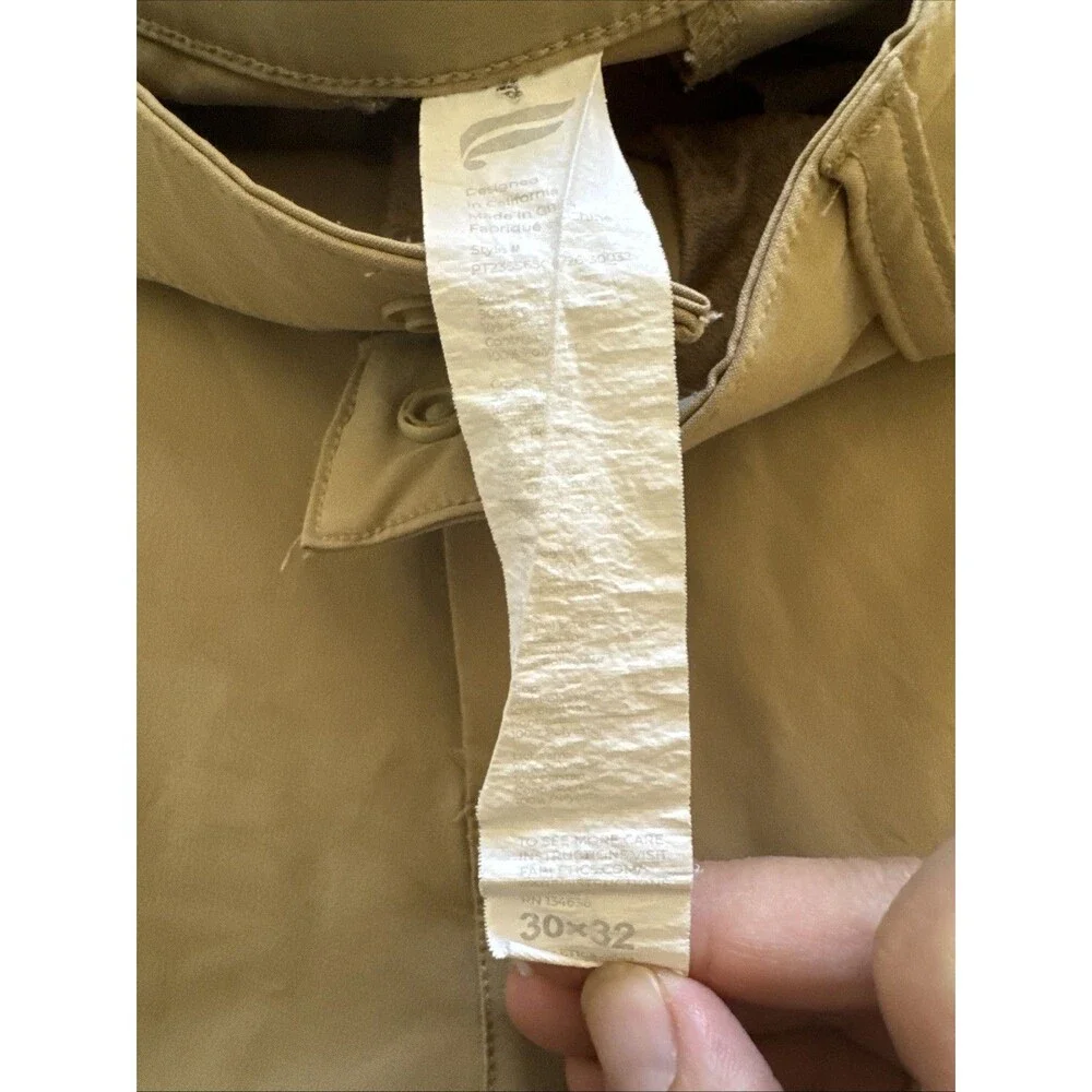 Fabletics Pants Mens 30x32 Beige The Don Trouser Slim Fit Chino EUC $125